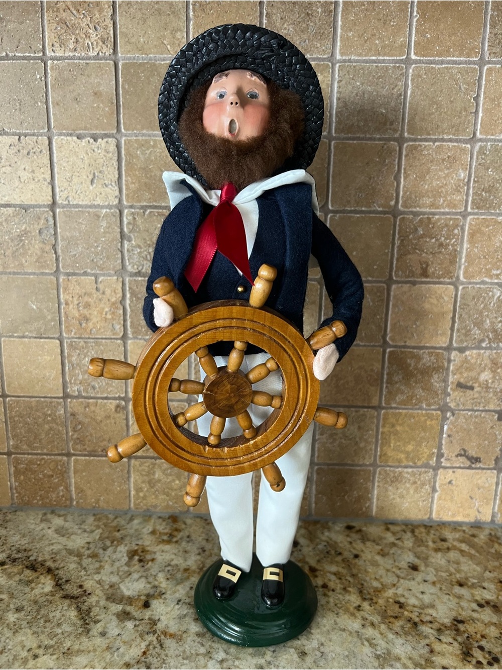Byers Choice 2003 Sailor w/Wheel